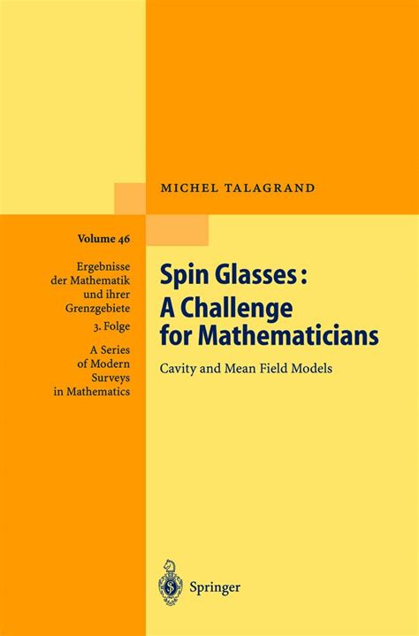 Spin Glasses A Challenge For Mathematicians Cavity And