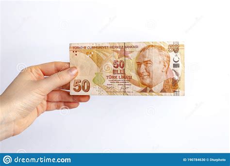 Turkish Lira Banknotes In Woman S Hand Concept Of Pandemic Crisis