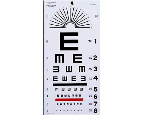 Dukal Tech Med Plastic Eye Chart Save At Tiger Medical Inc