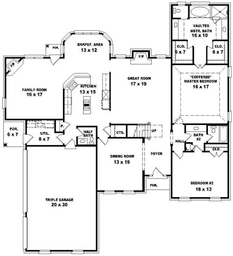 House Design Plan 155x105m With 5 Bedrooms Home Ideas แปลนบ้าน