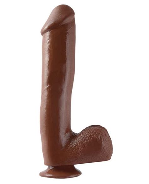 Basix Rubber Works 10 Inches Dong Suction Cup Brown On Literotica
