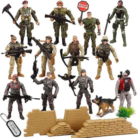 Joyin 16 Pcs Soldados De Brinquedo Militar Playset Homens Do Exército
