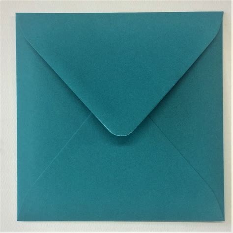 Colourful Teal 100 Recycled 130mm Square Envelope 120gsm Amazing Paper