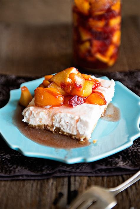 In a large mixing bowl, beat together the cream cheese and sugar until smooth and light. Rough Days {Recipe: Peaches and Cream No Bake Cheesecake ...
