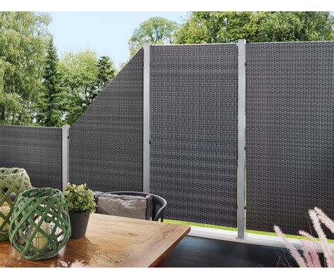 Der patentierte, faltbare und steckbare paravent von peddy shield ist mobil, ganz leicht, pflegeleicht. Polyrattan Element 88x88 anthrazit als Sichtschutz schnell ...