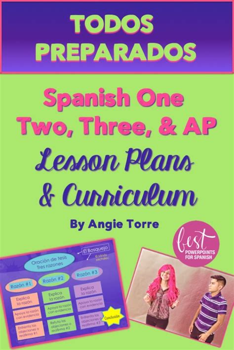 Spanish One Two Three And Ap No Prep Lesson Plans And Curriculum Bundle