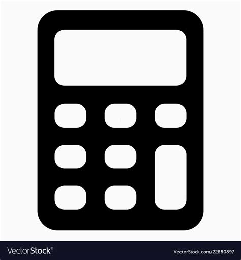 Calculator Icon Royalty Free Vector Image Vectorstock