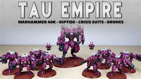 Custom Purple Tau Army Warhammer 40k Miniature Painting Commission