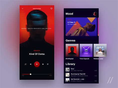 Music Player App Design By Purrweb Ux Mobile Music App Ui Ios Apps