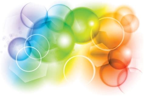 Colorful Bubbles Background Vector Vectors Graphic Art Designs In