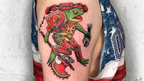 Tattoo Artist Turns Warhammer 40k Horus And Khârn Into Frogs Wargamer