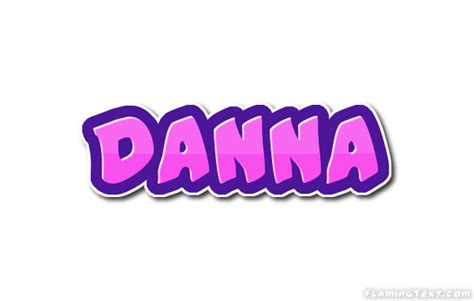 Danna Logo Herramienta De Diseño De Nombres Gratis De Flaming Text