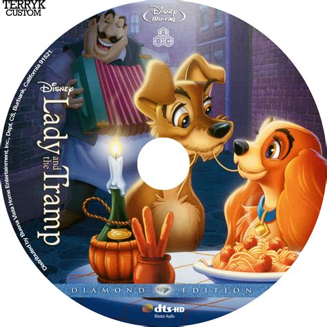 Lady And The Tramp Blu Ray Label Dvd Covers Cover