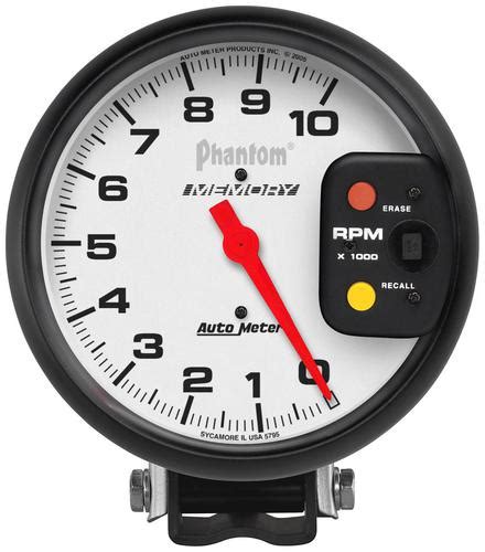 Auto Meter Phantom 5 Inch Tachometer Gauge 5795 Oreilly Auto Parts