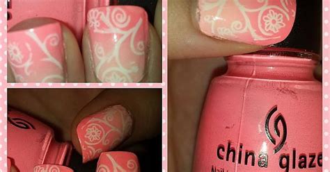 Stamping Over Ombre Pink Nails Imgur
