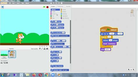 How To Running Scratch Cat Computer Programming In Scratch 20 Youtube