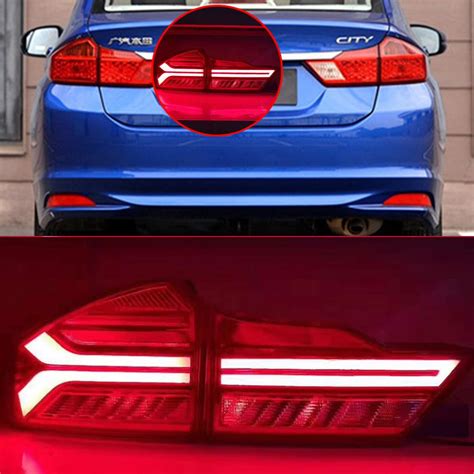 The intense lights allow drivers to view very distant places. 2020 Car Styling For Honda City 2014 2018 Led Tail Lights ...
