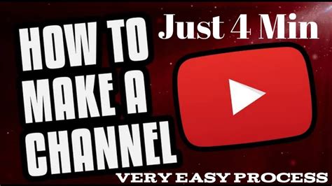 How To Open Youtube Channel Just 4 Min Kuch Minto Main Youtube