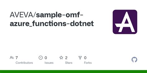 GitHub AVEVA Sample Omf Azure Functions Dotnet