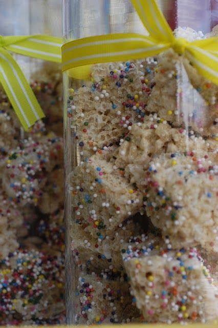 Cute Idea For Snack Rice Crispies With Sprinkles Great