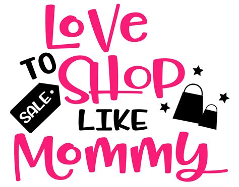 Love To Shop Mommy Free Svg File Svg Heart
