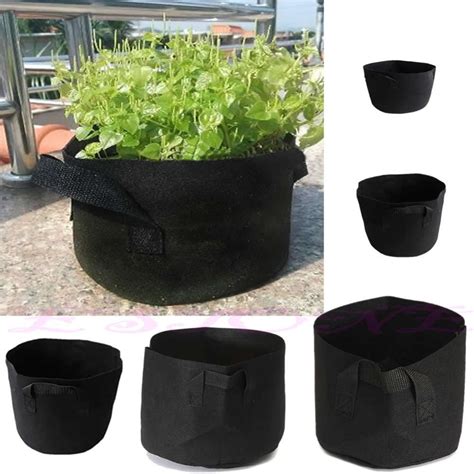 2gallon Black Fabric Pots Plant Vegetable Pouch Round Aeration Pot