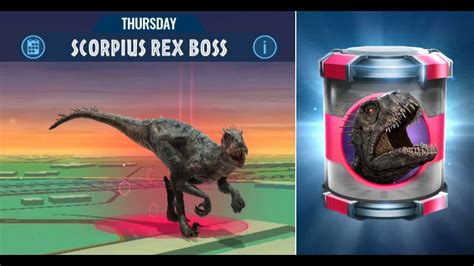 Scorpius Rex Boss Raid 2 Jurassic World Alive Youtube