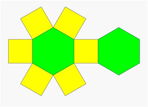 Clip Art Hexagonal Prism Net Nets Of A Hexagonal Prism Free
