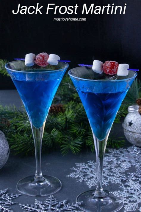 Homemade frozen blue jack frost cocktail. This gorgeous Jack Frost Martini is an excellent addition ...