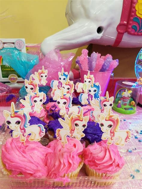 Unicorn 8th Birthday Party Cupcakes Cupcake Party Birthday Party