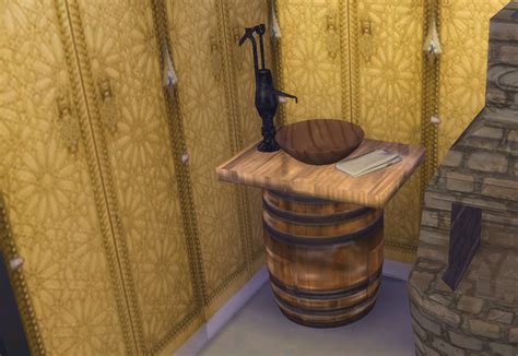 Medieval Bathroom Set By Miraimayonaka At Mod The Sims 4 Sims 4 Updates