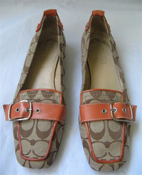 Coach Flats Loafers Signature Shoes Size 75