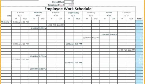 Employee Lunch Schedule Template Unique Employee Vacation Planner Template Excel This