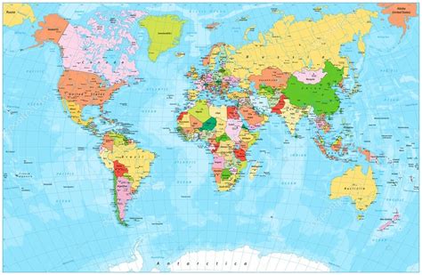 Mapamundis Pol Ticos Con Nombres Para Descargar E Imprimir