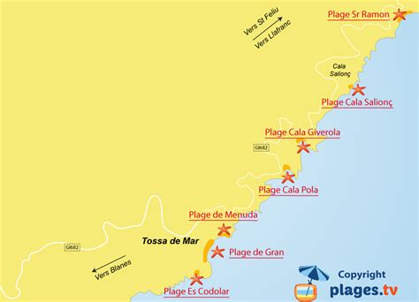 Plages Tossa De Mar Station Baln Aire De Tossa De Mar Costa Brava
