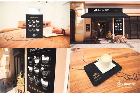 Download 13 PSD Coffee Shop Mockups on Behance