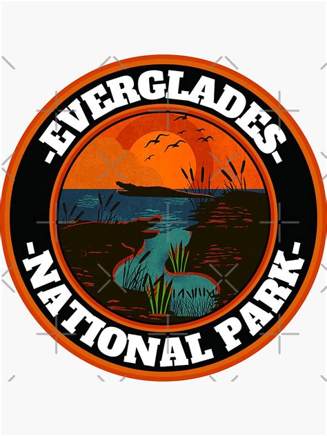 Retro Everglades National Park Sticker For Sale By Besuryex3m Redbubble
