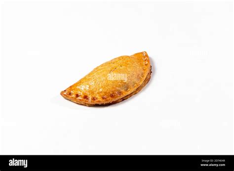 Argentinians Meat Empanadas Isolated Over A White Background Stock