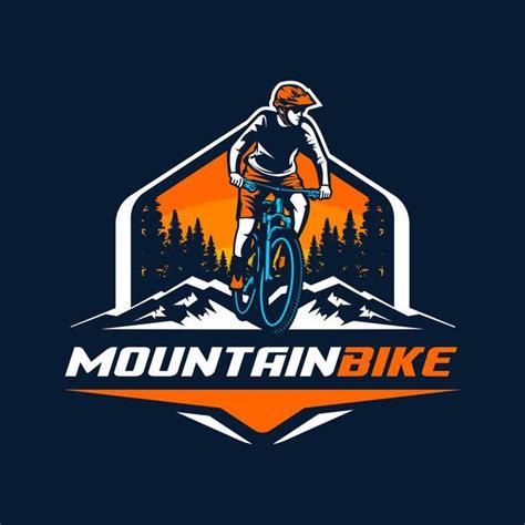 Logotipo De Mountain Bike Vetor Premium Bike Logos Design Bike