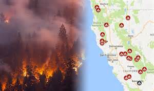California Fires Map Where Are Active Fires In Northern California