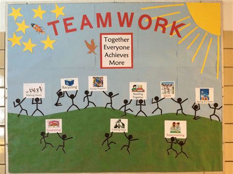 Inspiring Teamwork Bulletin Board