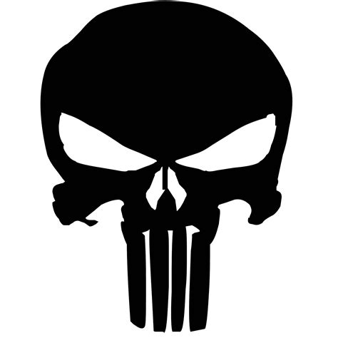 The Punisher Logo Punisher Stencil Skull Decal Monoch