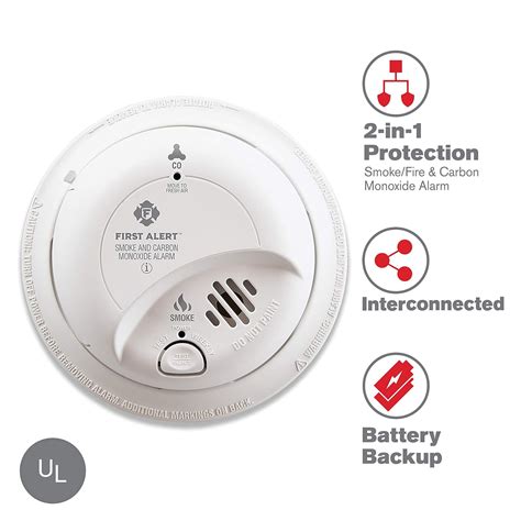 First Alert Brk Sc 9120b Hardwired Smoke And Carbon Monoxide Alarm With