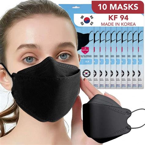 China Korea Good Manner Kf Black Disposable Face Mask Pcs Pcs