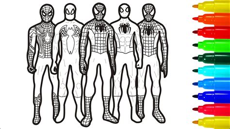 480 x 360 file type: Spiderman Team Coloring Pages - YouTube