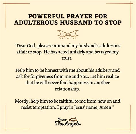 8 Powerful Prayers For A Cheating Husband To Stop