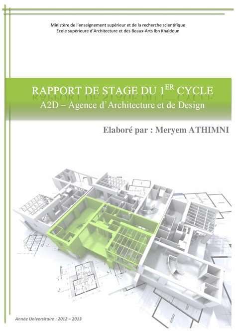 Exemple De Rapport De Stage Dobservation 3Ème Architecte Jerald Kaison