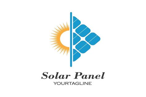 Solar Panel Logo Vector Template Graphic By Juliochaniago55 · Creative
