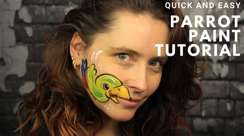 Parrot Face Paint Tutorial Quick And Easy Face Paint 2 Minute Face