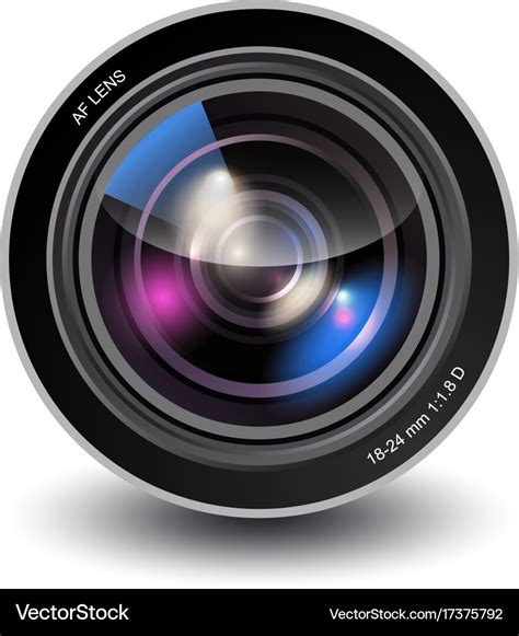 Camera Lens Royalty Free Vector Image VectorStock